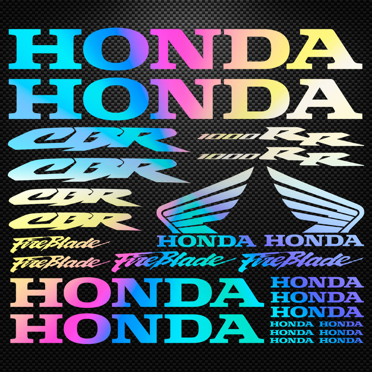 Stickers Moto Holographique Honda Cbr Rr Des Prix Moins