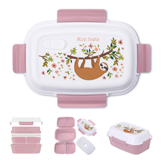 Lunch box - bento enfant isotherme personnalisée - Paresseux