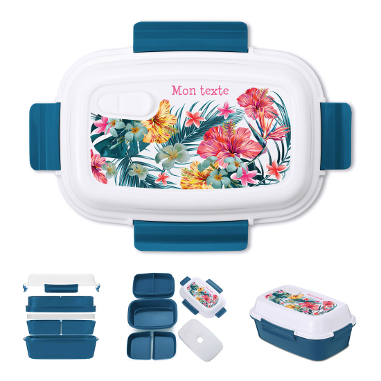 Lunch box - bento enfant isotherme personnalisée - Tropicale