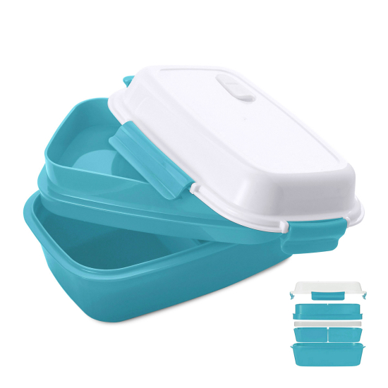 Lunch box bento isotherme bleue