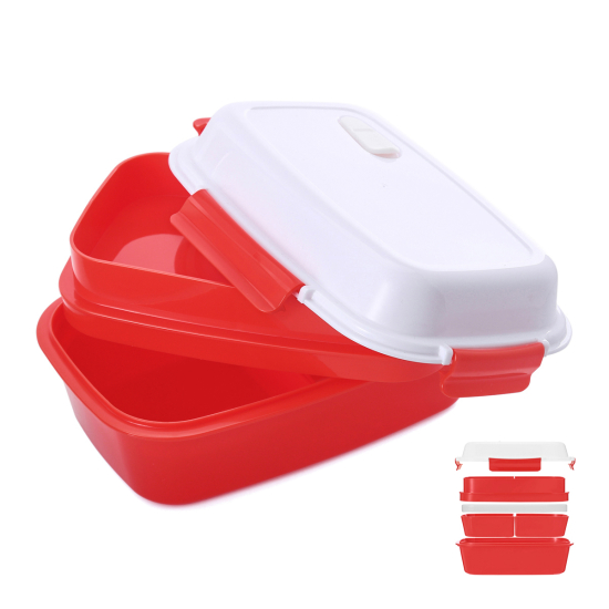 Lunch box bento isotherme rouge