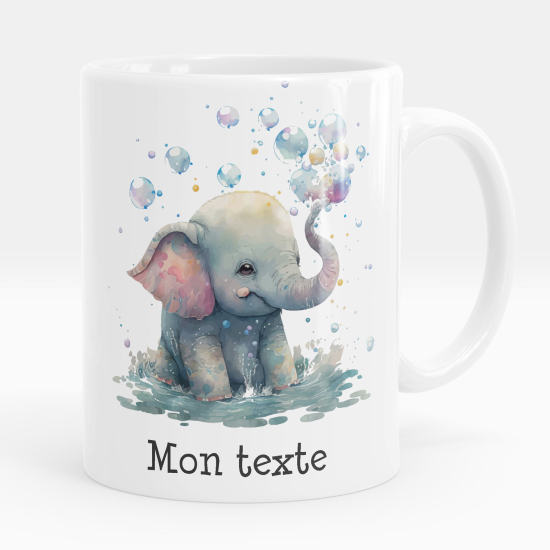 Mug - Tasse personnalisée - Bébé éléphant