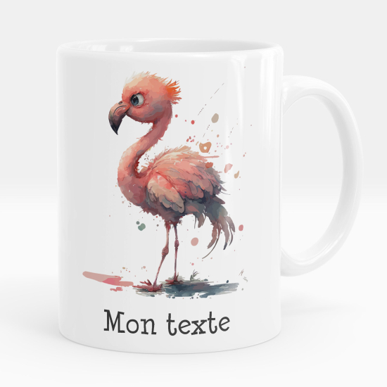 Mug - Tasse personnalisée - Flamant rose