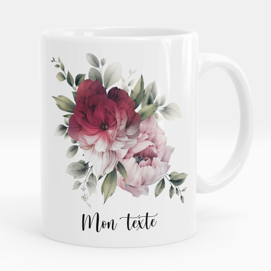 Mug - Tasse personnalisée - Fleurs