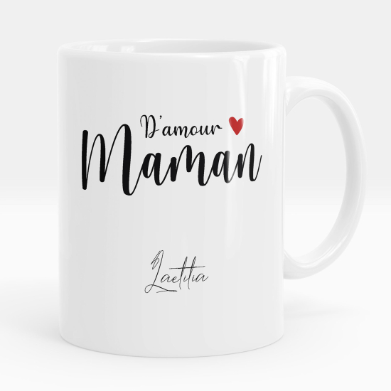 Mug - Tasse personnalisée - Maman d'amour