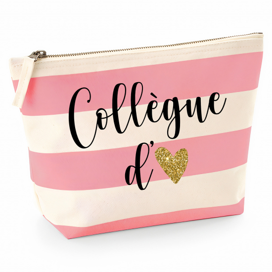 Pochette Nautical a rayures roses - Collègue d'amour