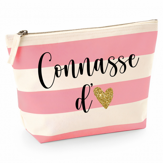 Pochette Nautical a rayures roses - Connasse d'amour