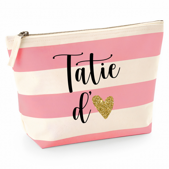 Pochette Nautical a rayures roses - Tatie d'amour