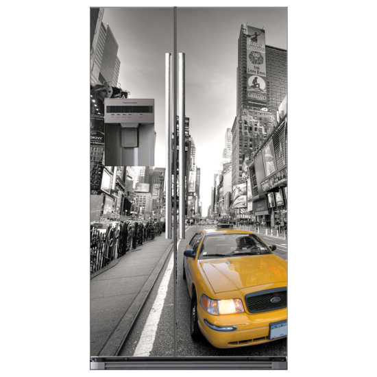 Stickers Frigo Américain - Taxi new york