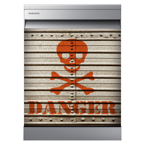 Stickers Lave vaisselle - Danger