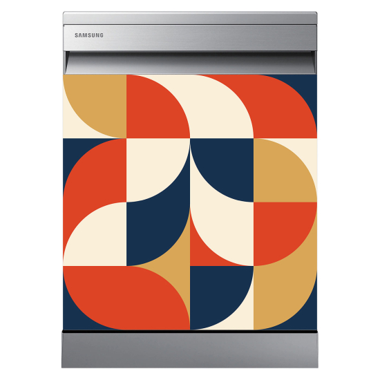 Stickers Lave vaisselle - Motif géométrique