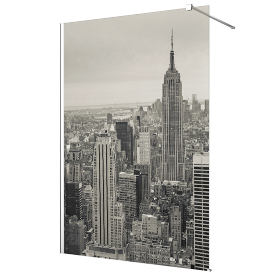 Stickers paroi de douche dépoli - New York Empire State Building