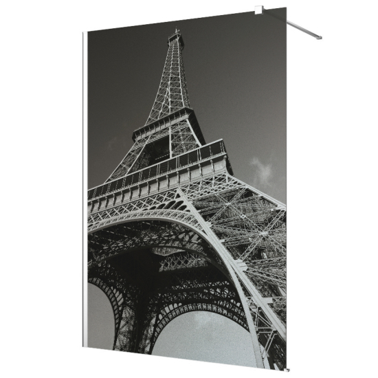 Stickers paroi de douche dépoli - Tour Eiffel