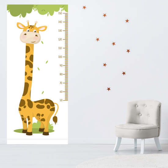 Stickers Toise Pour Mesure Enfants - Girafe