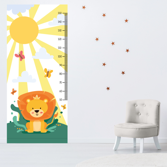 Stickers Toise Pour Mesure Enfants - Lion
