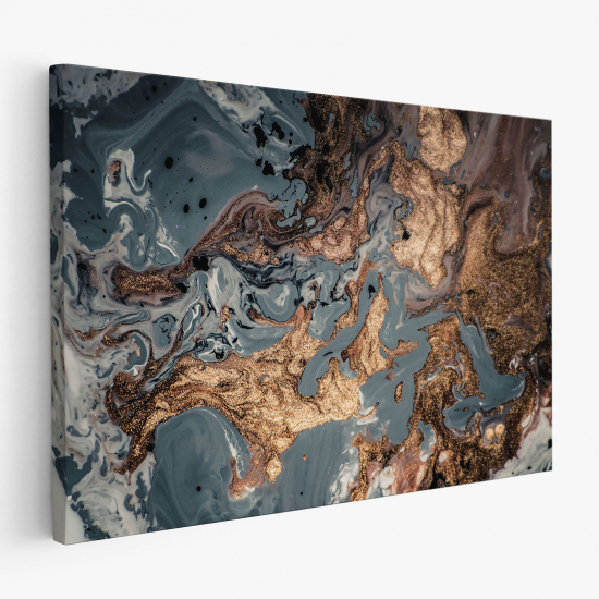 Tableau toile - Abstrait terre et mer