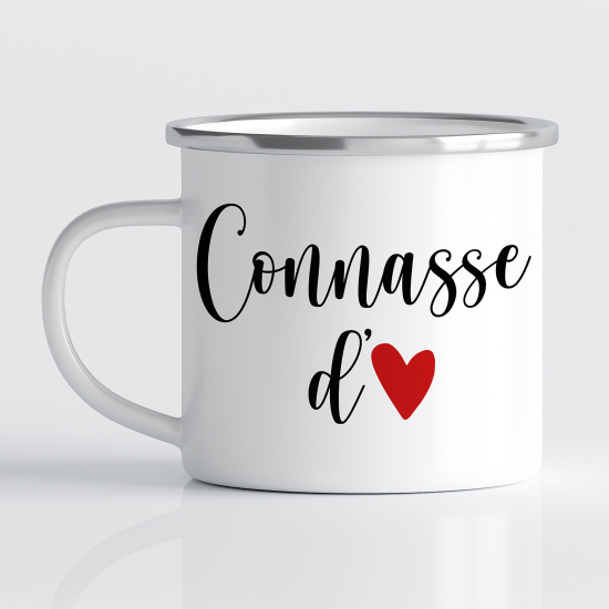 Tasse - Mug Émaillé - Connasse d'amour