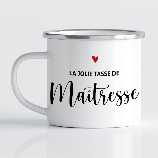 Tasse - Mug Émaillé - La jolie tasse de maîtresse