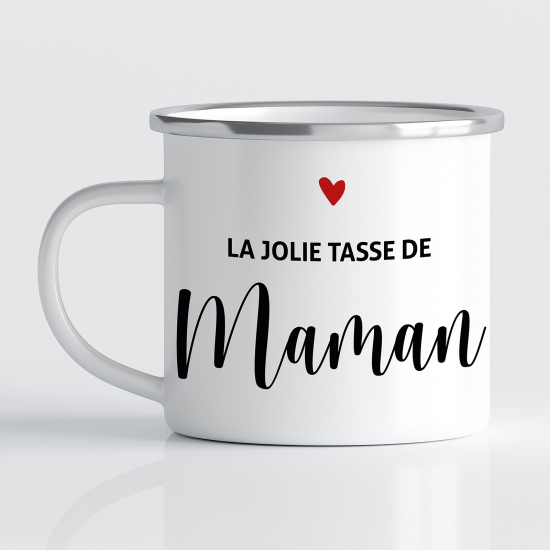 Tasse - Mug Émaillé - La jolie tasse de maman