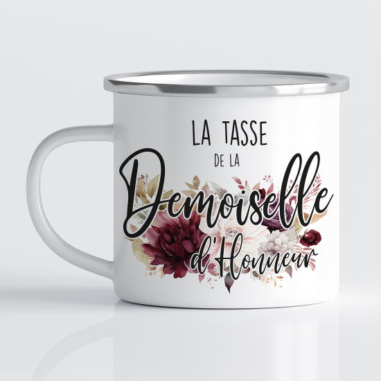 Tasse - Mug Émaillé - La Tasse de la Demoiselle d'honneur