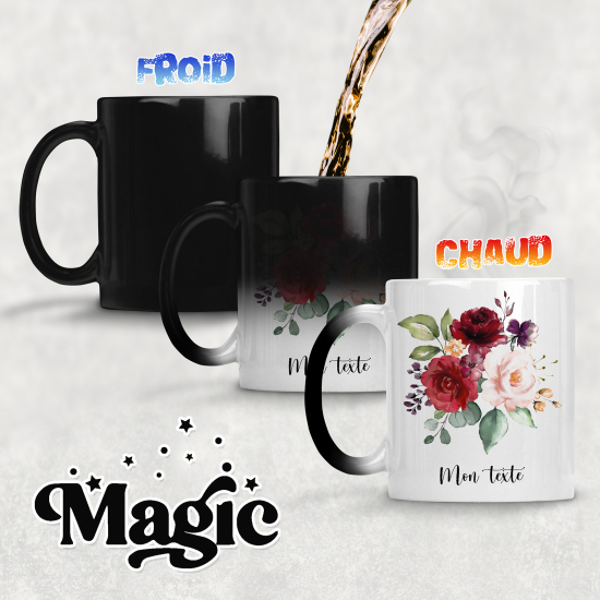 Tasse - Mug Magique - Fleurs