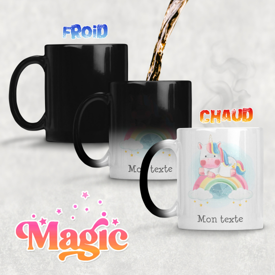 Tasse - Mug Magique - Licorne arc-en-ciel
