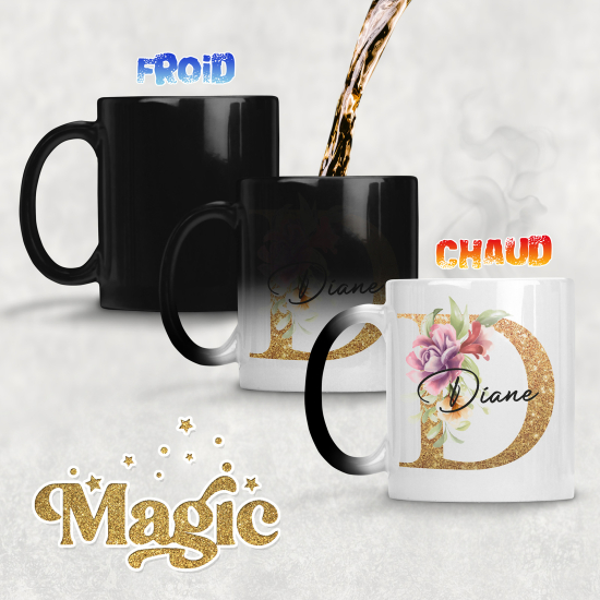 Tasse - Mug Magique Monogramme - Lettre D