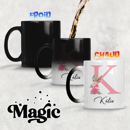 Tasse - Mug Magique Monogramme - Lettre K