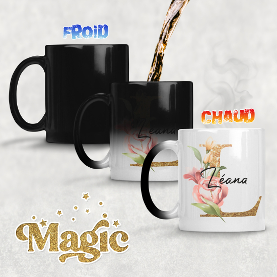 Tasse - Mug Magique Monogramme - Lettre L