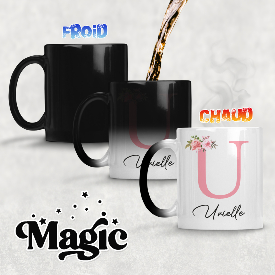 Tasse - Mug Magique Monogramme - Lettre U