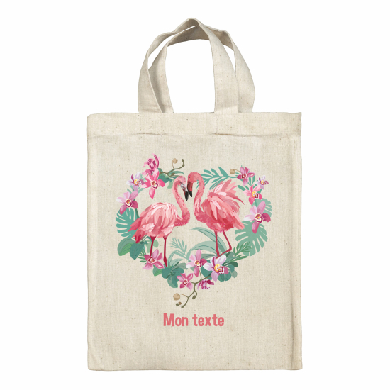 Tote bag personnalisé - Flamants roses