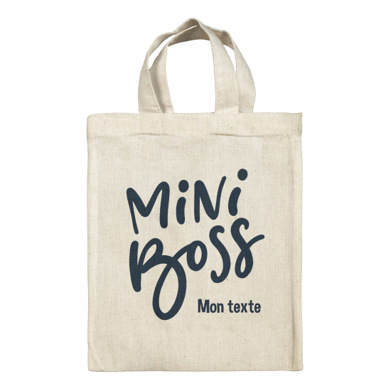 Tote bag personnalisé - Mini boss