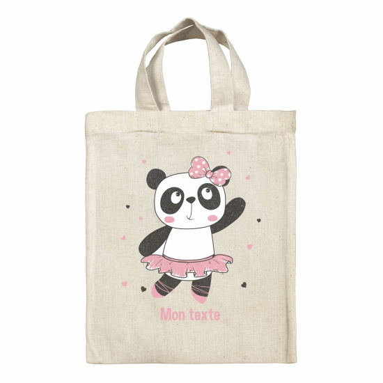 Tote bag personnalisé - Panda danseuse