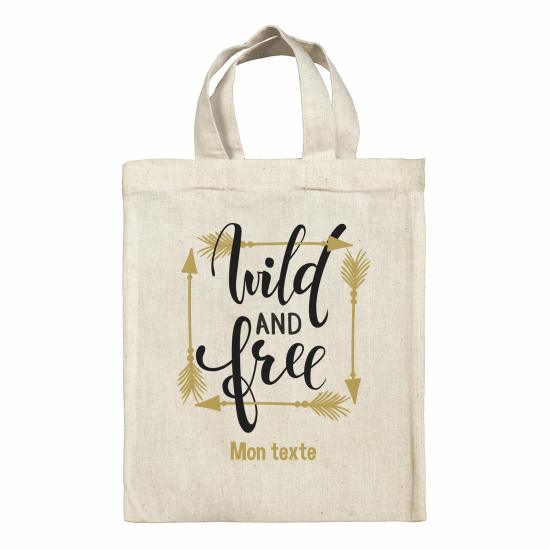 Tote bag personnalisé - Wild & free