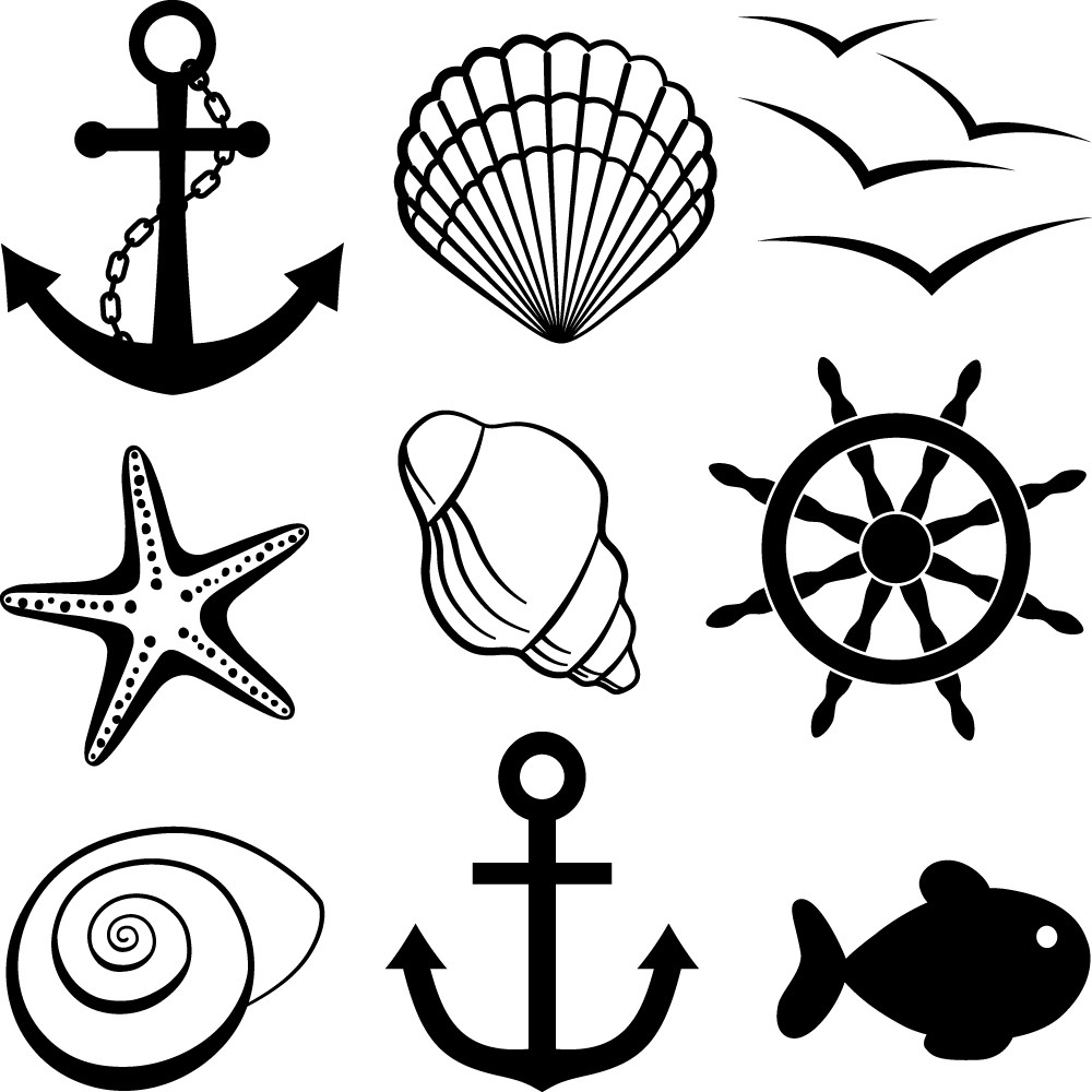 Stickers pour vitres kit marin