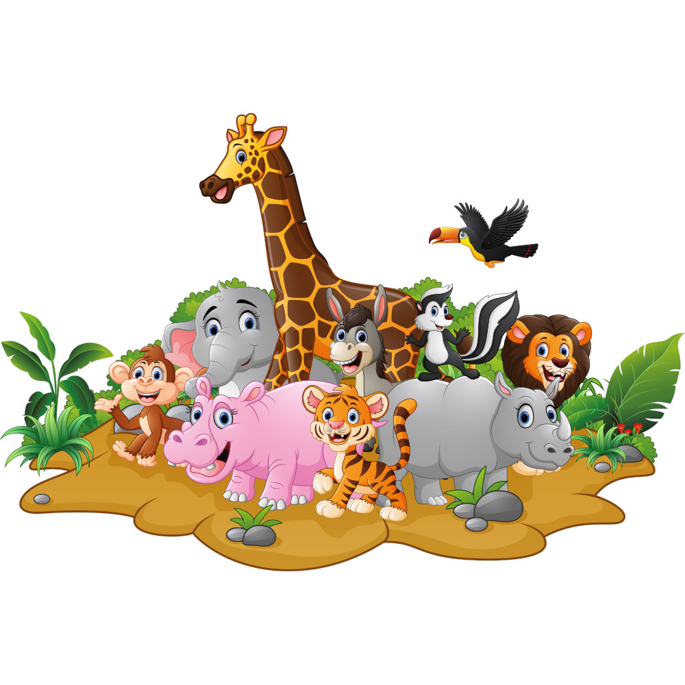 Stickers animaux jungle