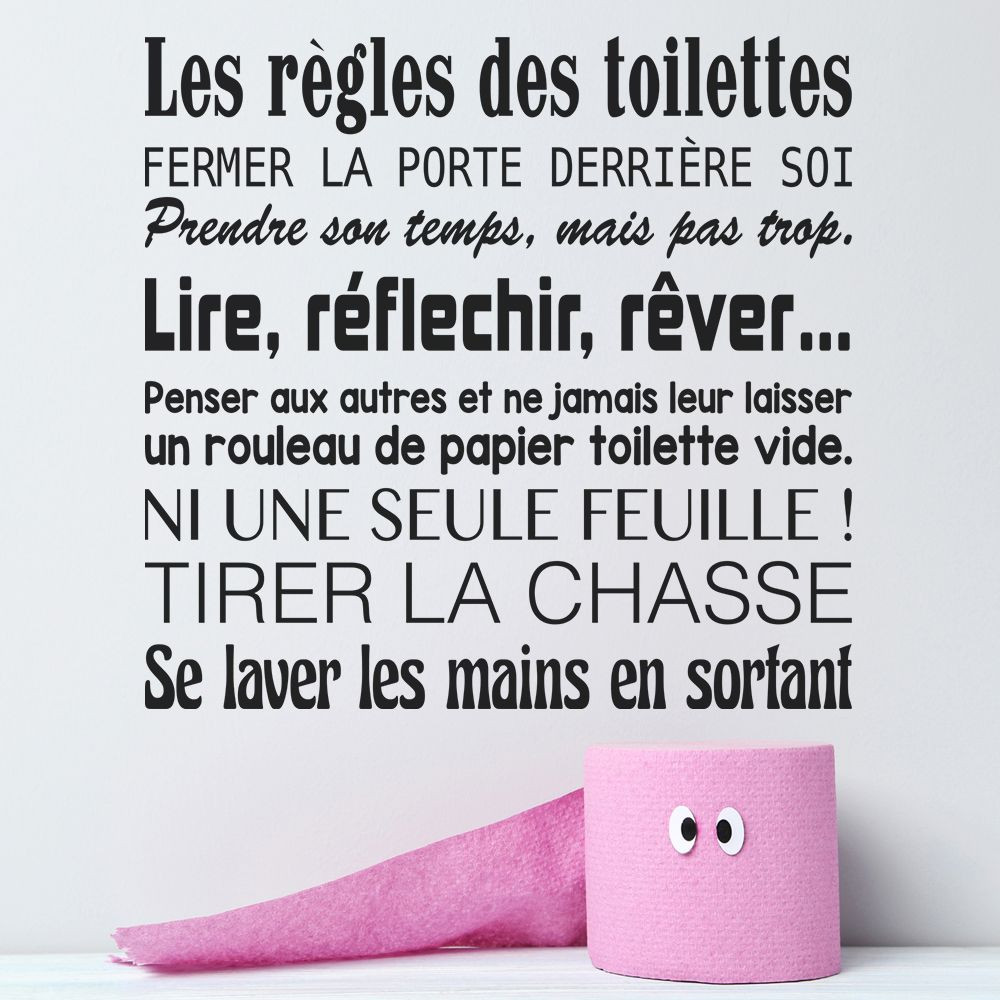 Vente / achat Sticker Toilette Le Chat -sticker070 - 55*55 cm