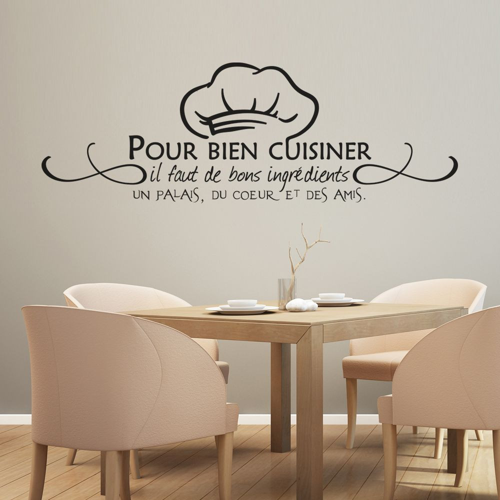 Stickers Citation Pour Bien Cuisiner Des Prix 50 Moins Cher Qu En Magasin