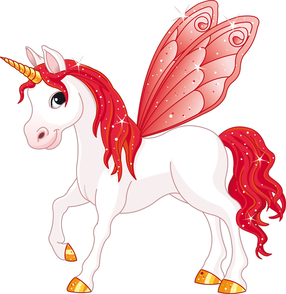 Stickers licorne  ailes  rouge Des  prix 50 moins cher qu 